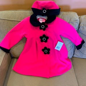 Sophie Rose Girls Toddler Coat and matching hat. Size 3T. Never worn